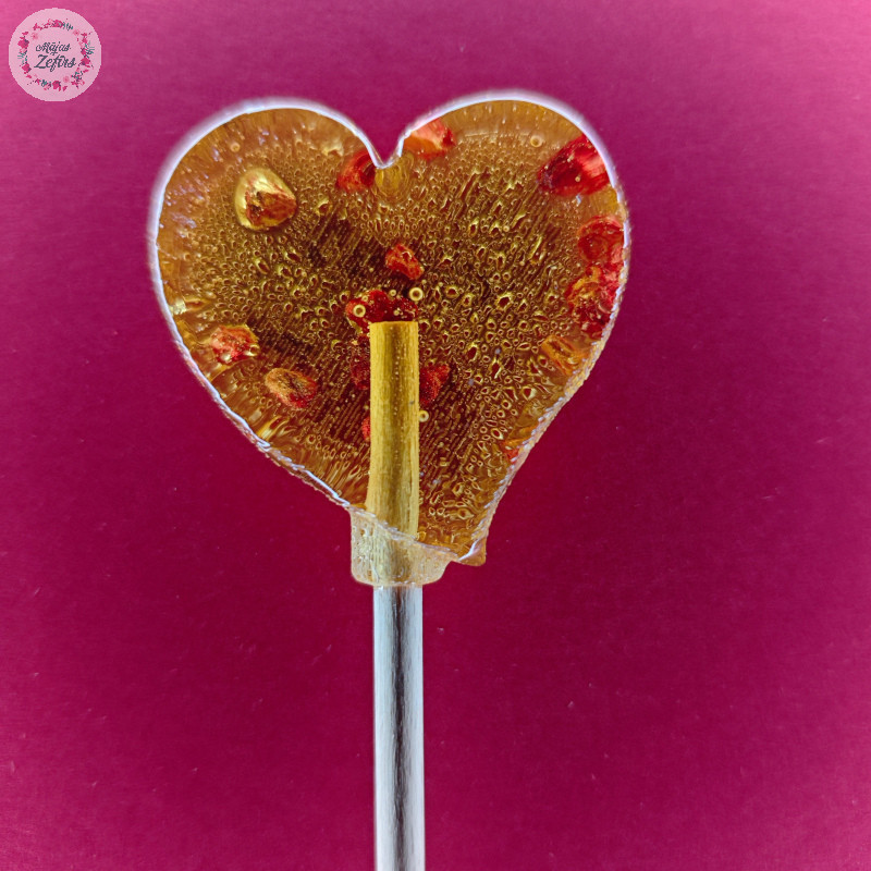 HEART-SHAPED lollipop